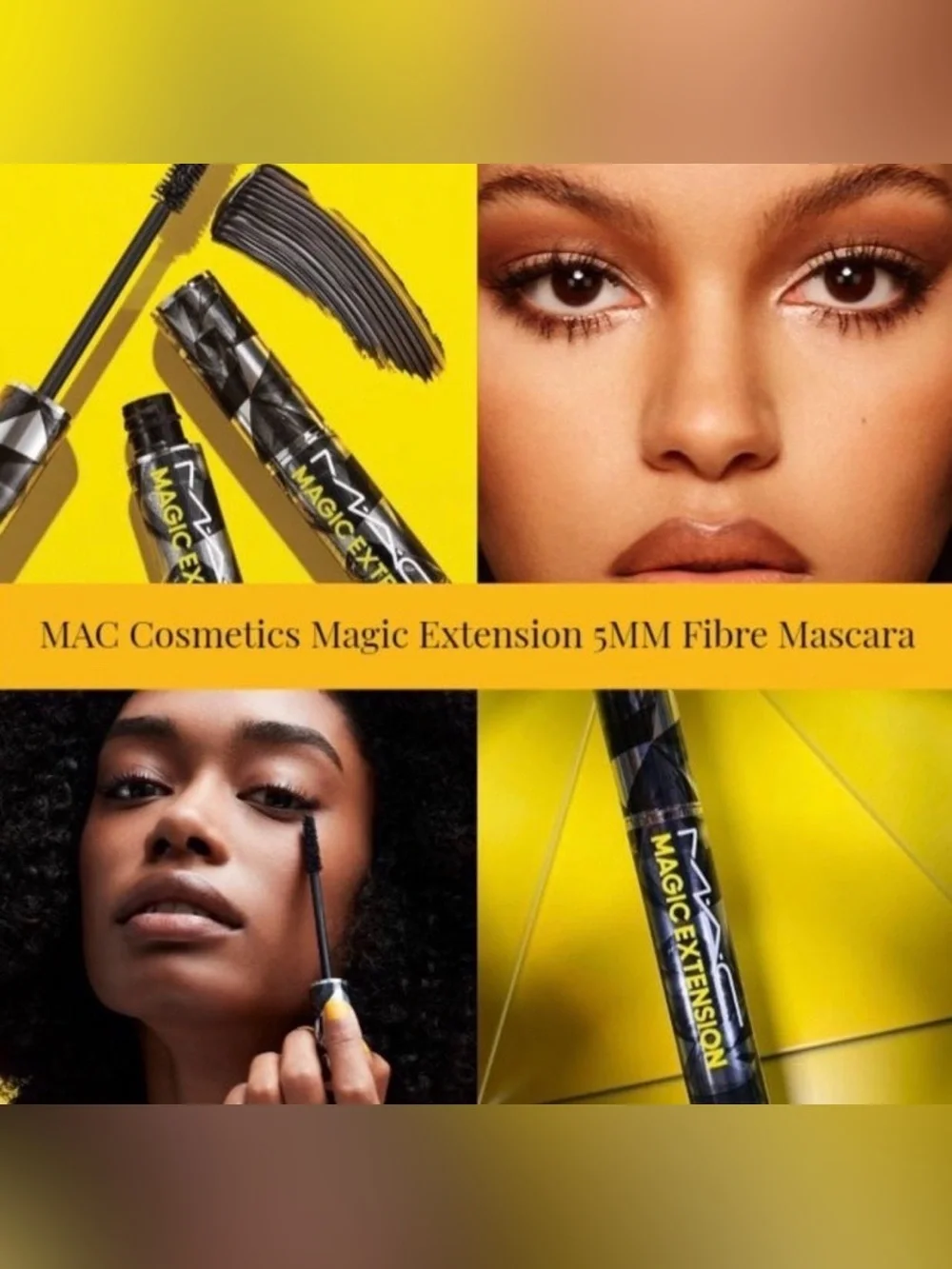 MAC Magic Extension 5MM Fibre Mascara • BNIB • Full Size • Black • Lengthening